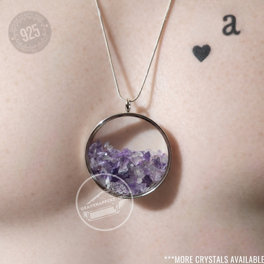 Protect Your Heart Handmade Crystal Pendant Necklace S925 YOU Choose Crystals